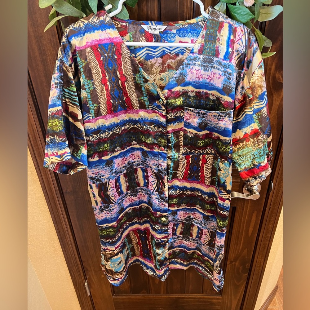 Vintage Winlar Button Front Sleep Shirt